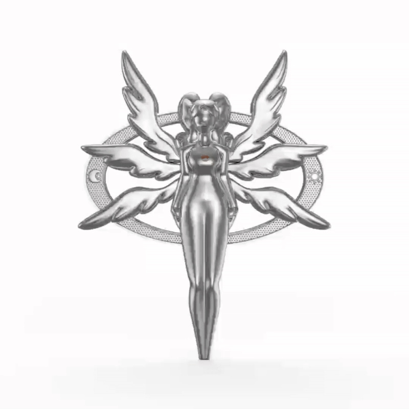 Serafim Angel LÉLY Silver Necklace