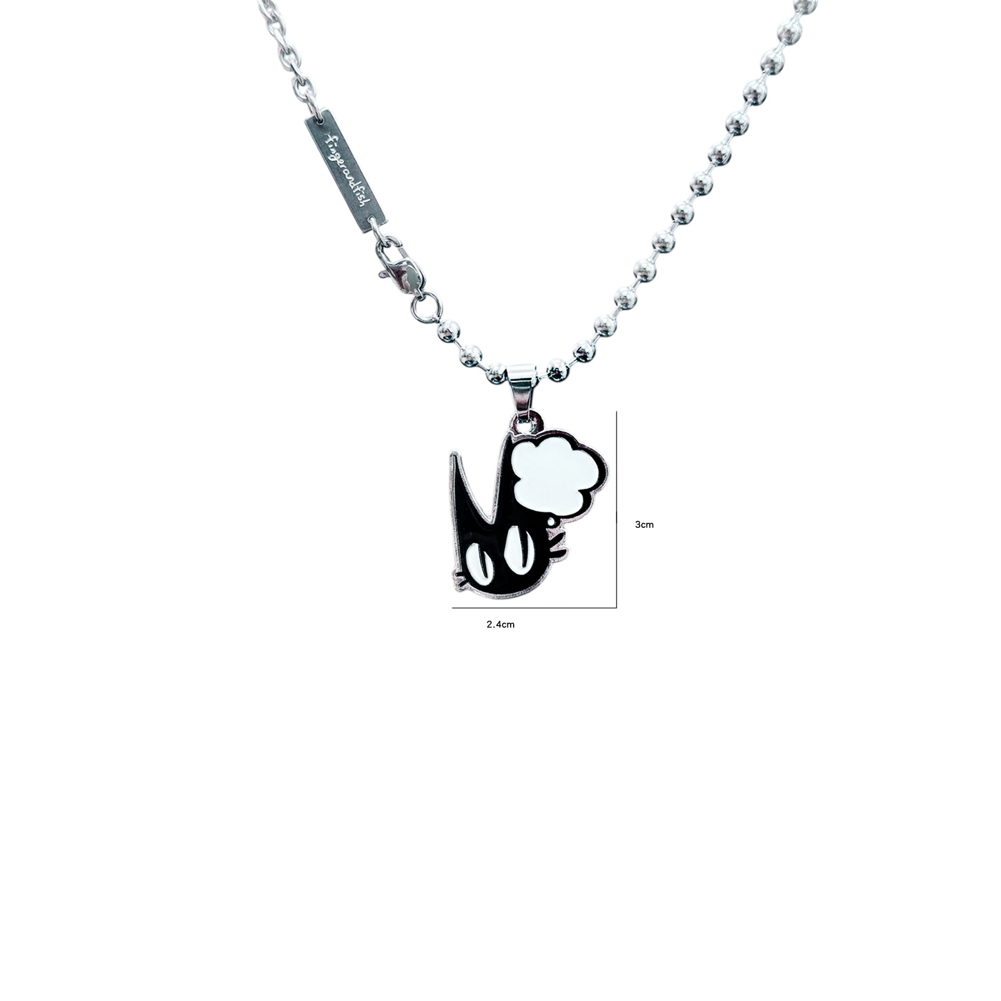 INK - the lucky black cat Necklace (& Pendant)