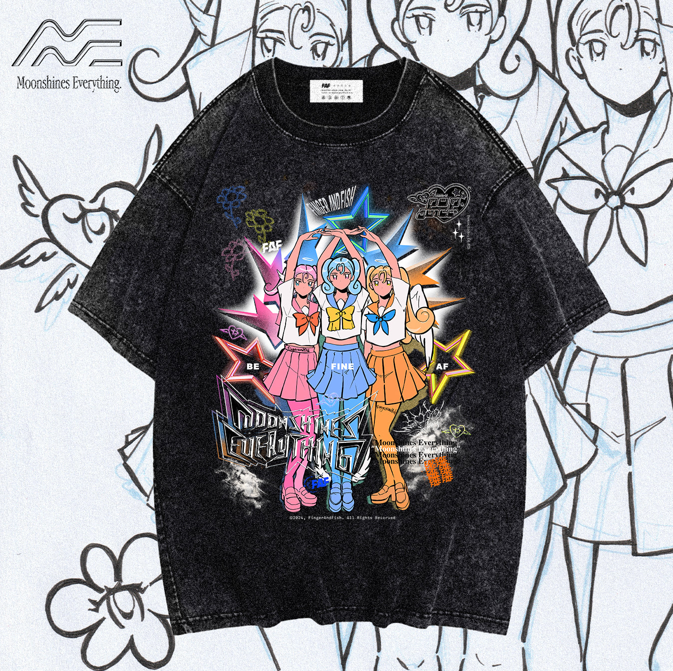 School Starlight - Vintage Style Print Tee