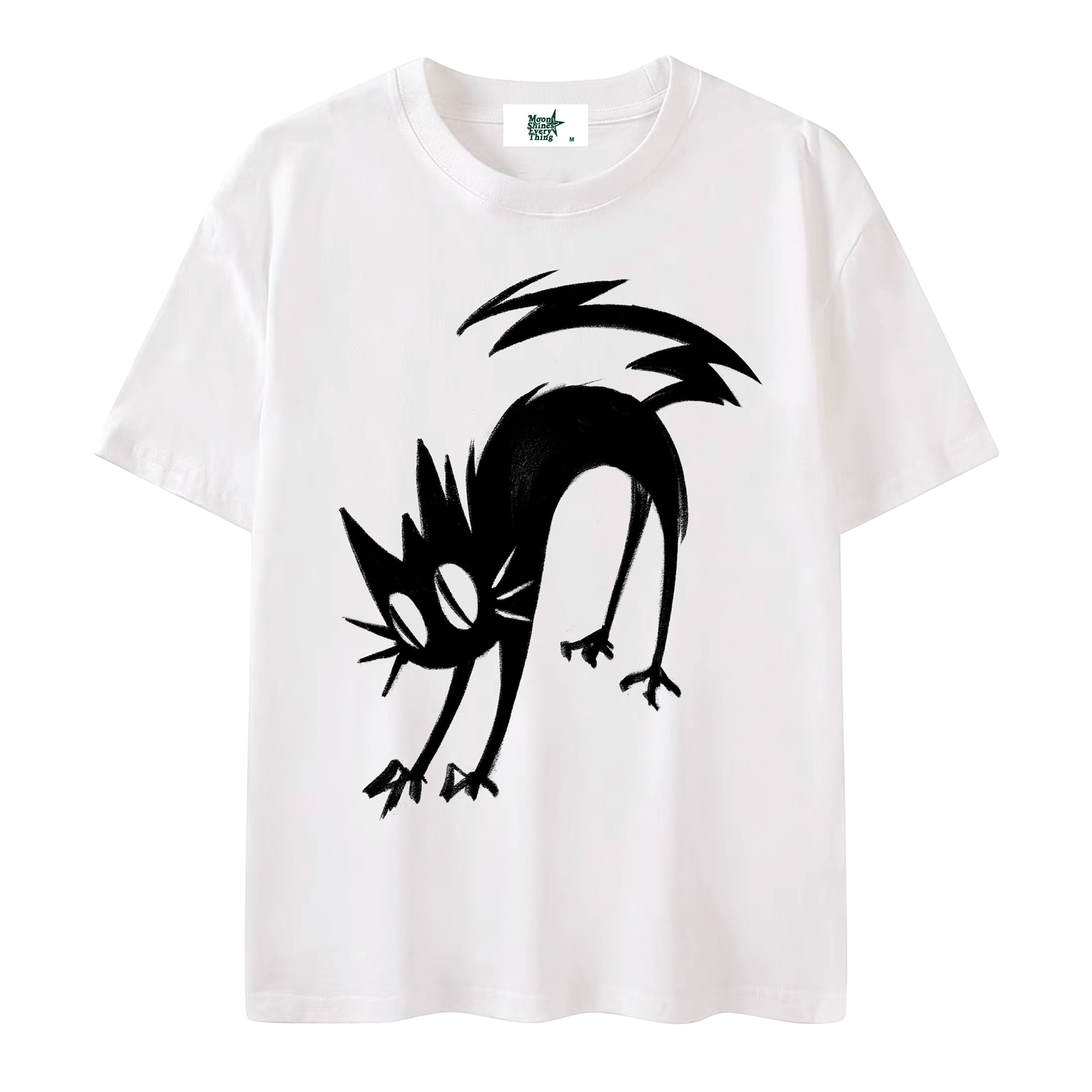 INK - the lucky black cat t-shirt (Spiky)