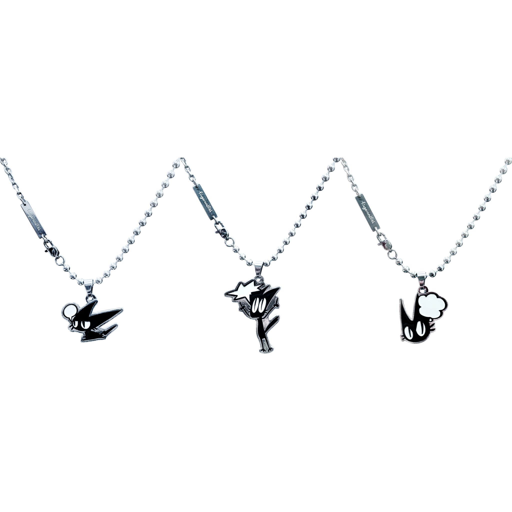 INK - the lucky black cat Necklace (& Pendant)
