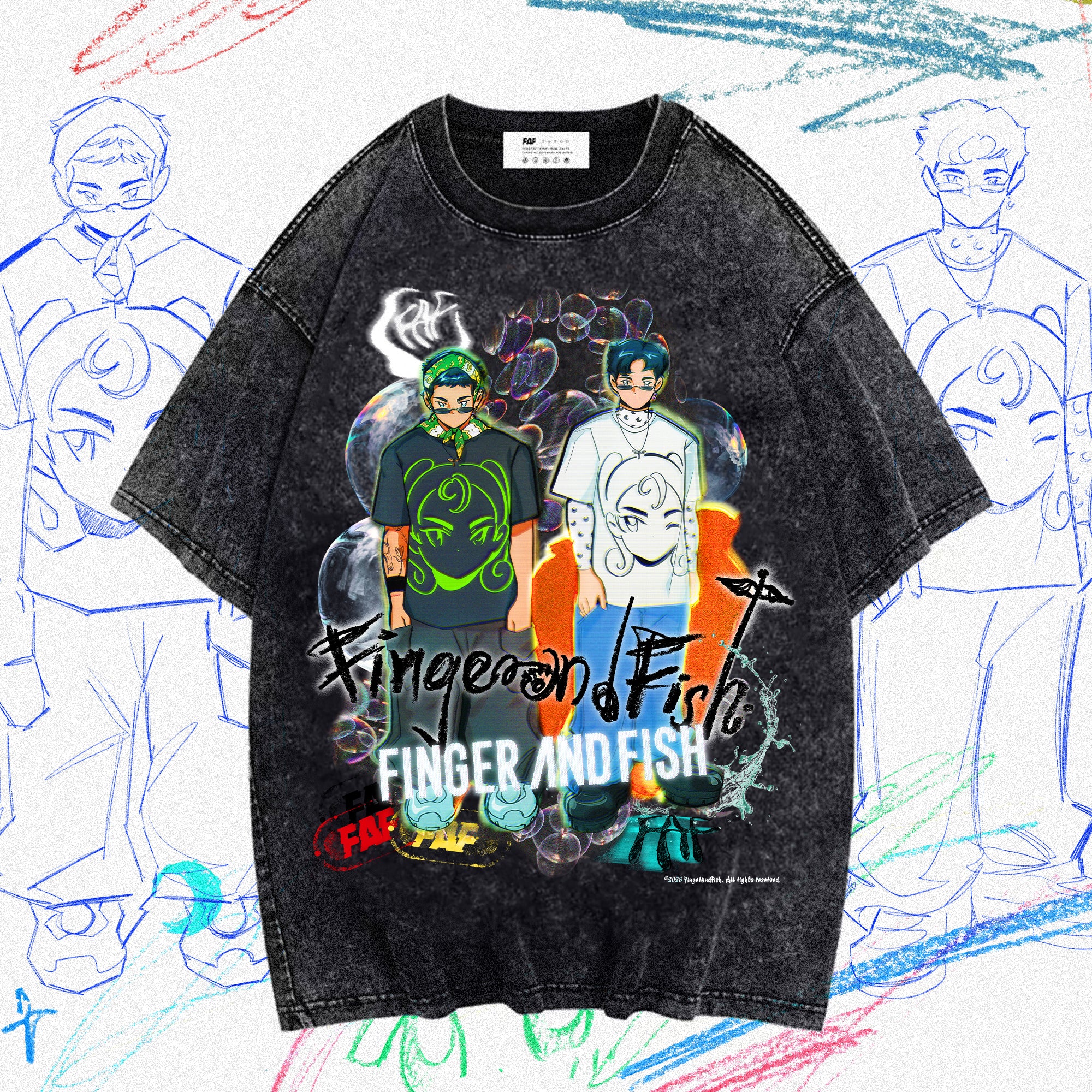FAF Energy - Vintage Style Print Tee